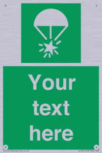 Custom sign safe condition Rocket parachute flare